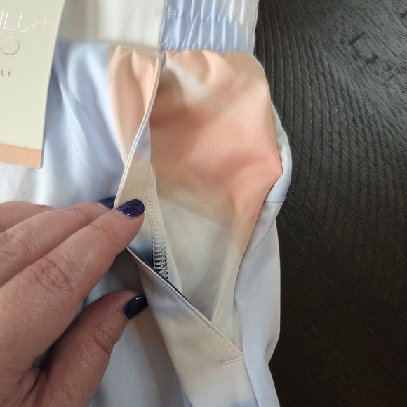 CALIA by Carrie Underwood Golf Birdie Skort XS 16" Sediment Stripe Ardosia NWT - Picture 4 of 12